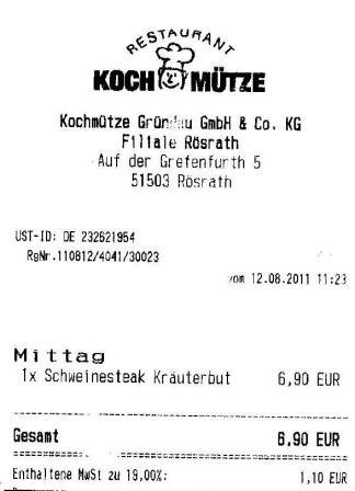 iceb Hffner Kochmtze Restaurant